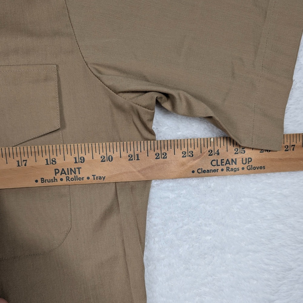 Vintage 60s 70s USMC Shirt Mens M Khaki Miltary BDU Great Northern USA Made - Picture 4 of 8